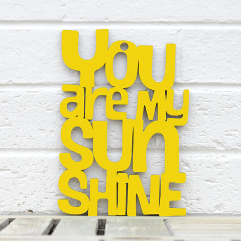 Spunky Fluff Wood Wall Art Sign You Are My Sunshine Artistic Artisan Designer Signs