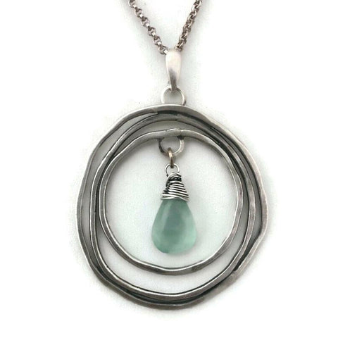 Sterling Silver and Gemstone Necklace N336 by Joanna Craft Jewelry Design Artistic Artisan Designer Jewelry
