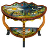 Sticks Accent Half Round Table HAL002 D74524 Top, Artistic Artisan Designer Tables