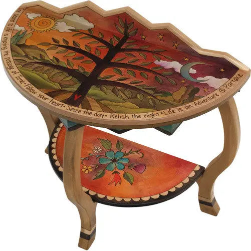 Sticks Accent Half Round Table HAL002 S314209, Artistic Artisan Designer Tables