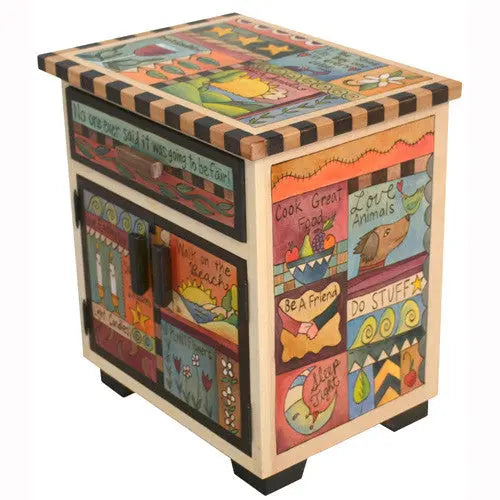 Sticks Accent Night Table NGT011 D78043, Artistic Artisan Designer Tables