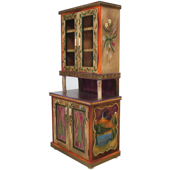 Sticks China Hutch CPD001 06290 Artistic Artisan Designer China Cabinets