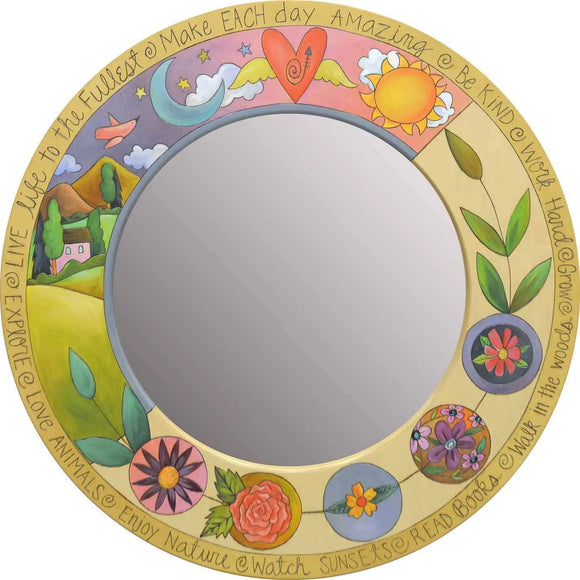 Sticks Circle Mirror MIR011 MIR012 13891 Artistic Artisan Designer Mirrors