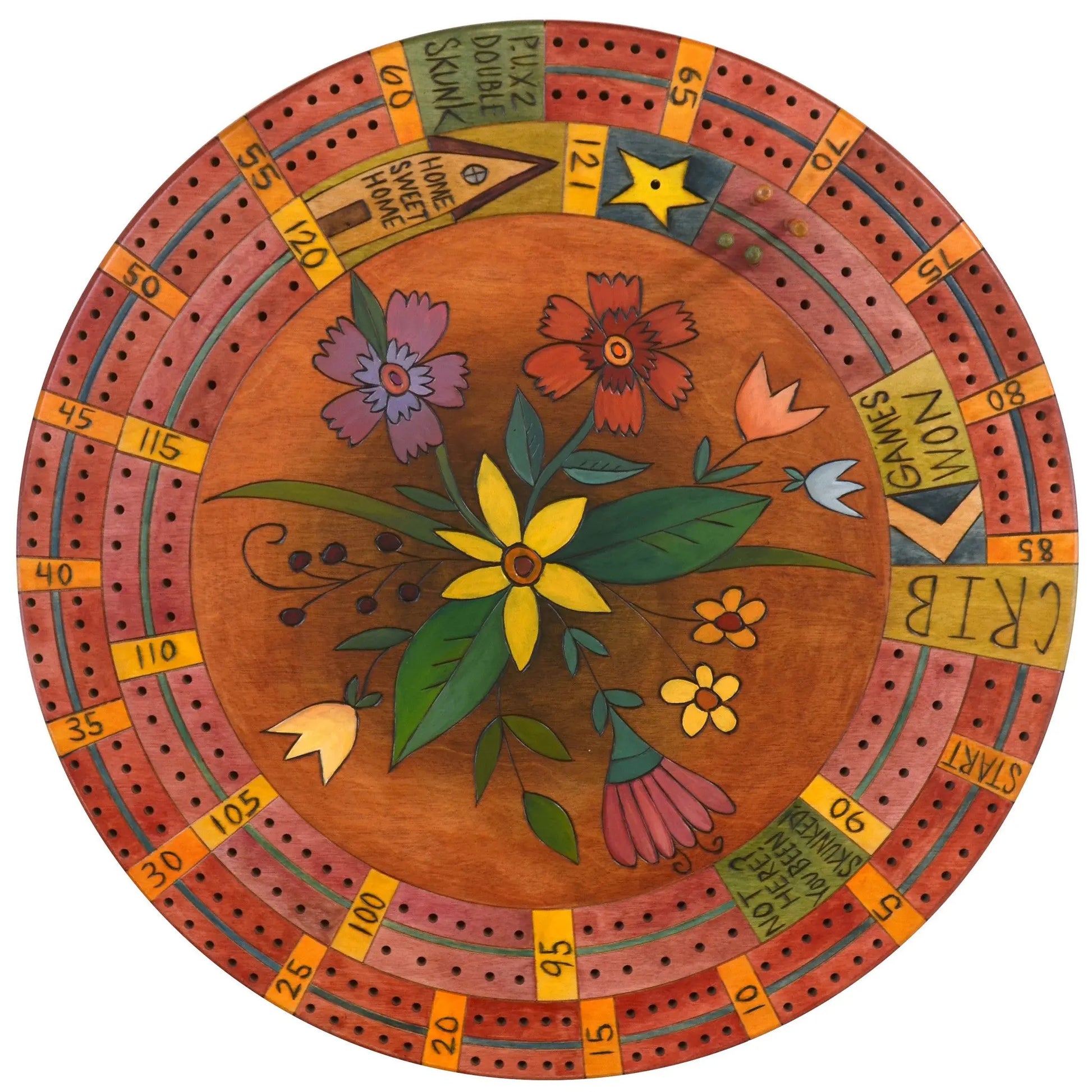 Cribbage Lazy Susan by Sticks LZY001C-D76965, Artistic Artisan Designer Games