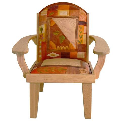 Sticks Friedrichs Chair and Ottoman CHR075, OTT002-D73667, Artistic Artisan Designer Seating and Chairs