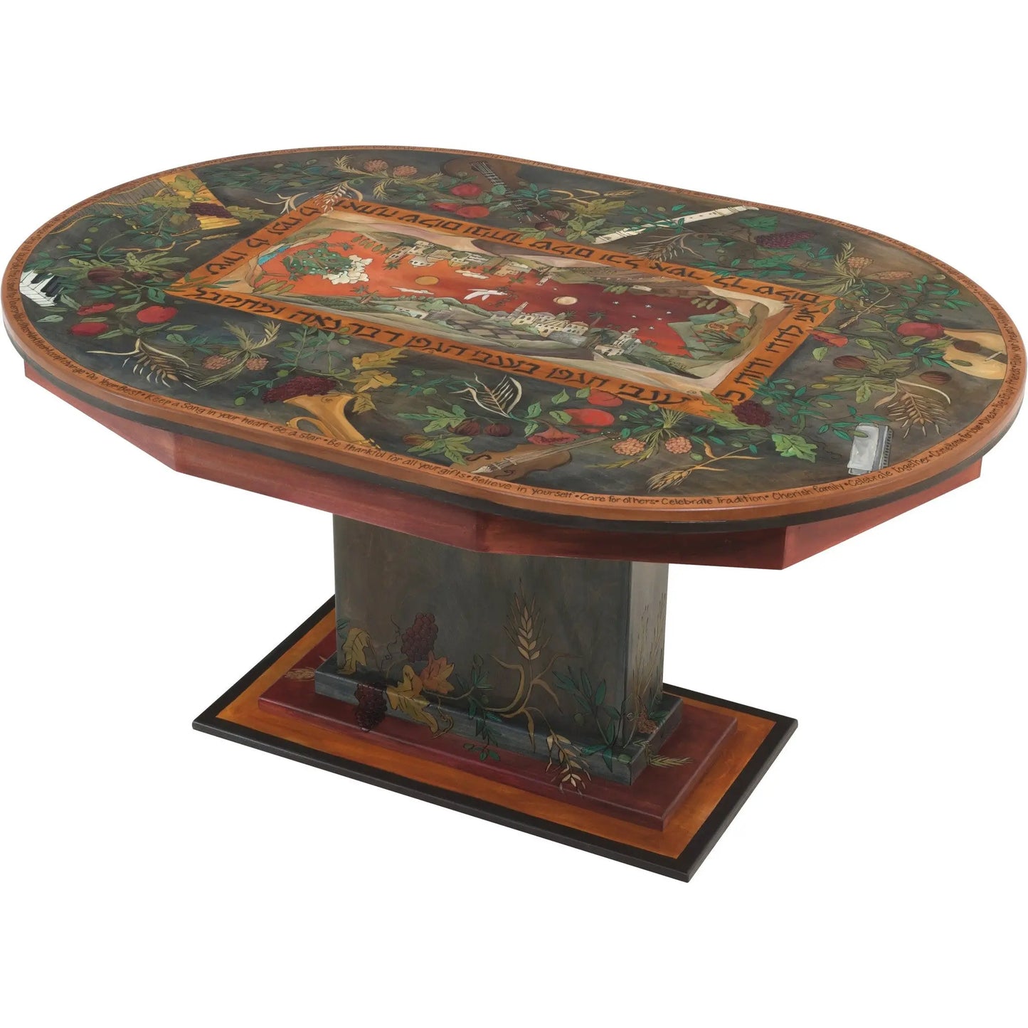 Judaic Oval Dining Table, Judaica, DIN053-S317027
