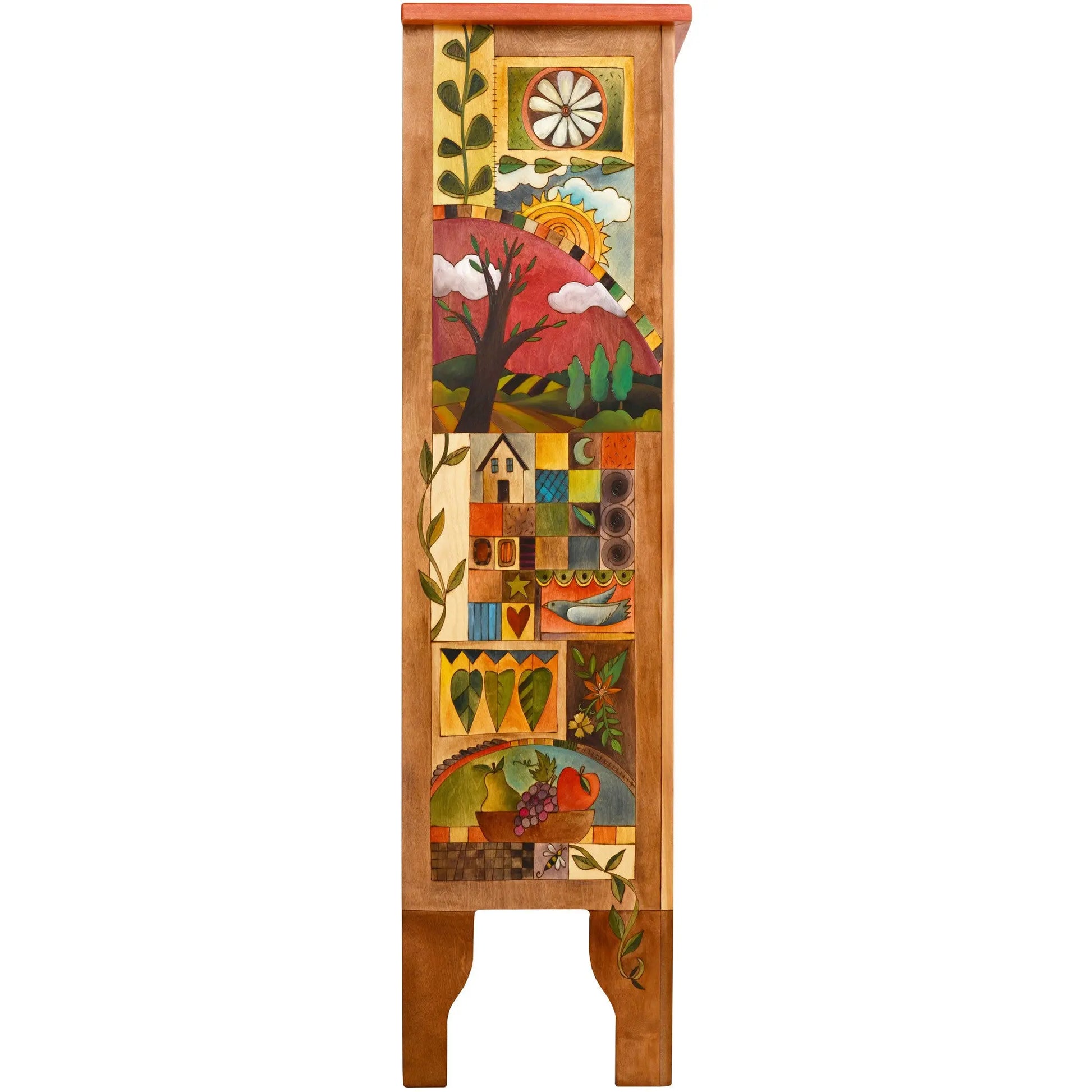 Large Double Door Bookcase by Sticks BCS005-D70951, Artistic Artisan Designer Bookcases