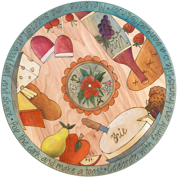 Lazy Susan by Sticks LZY001-D70124, Artistic Artisan Designer Lazy Susans