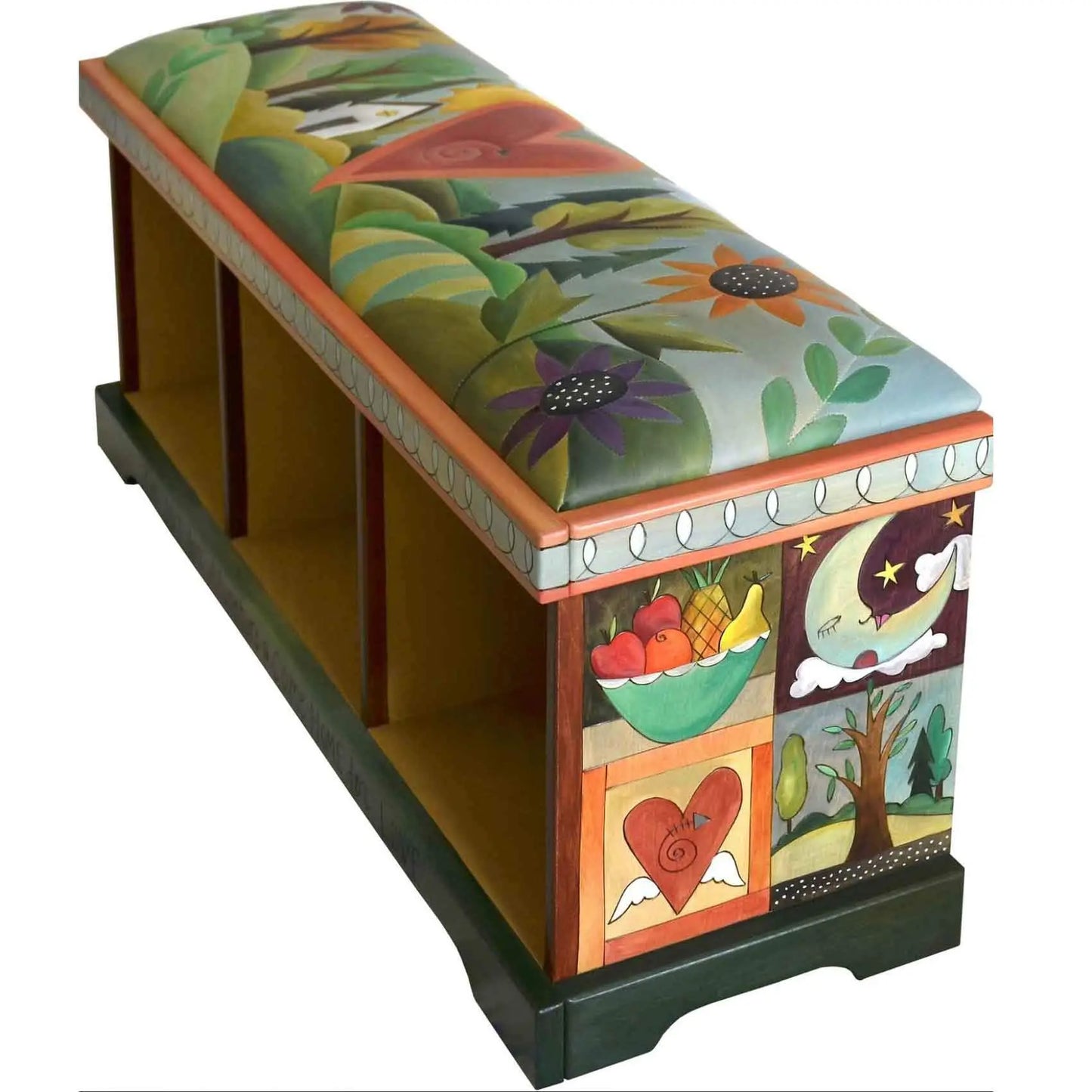 Leather Storage Bench without Boxes  BEN039