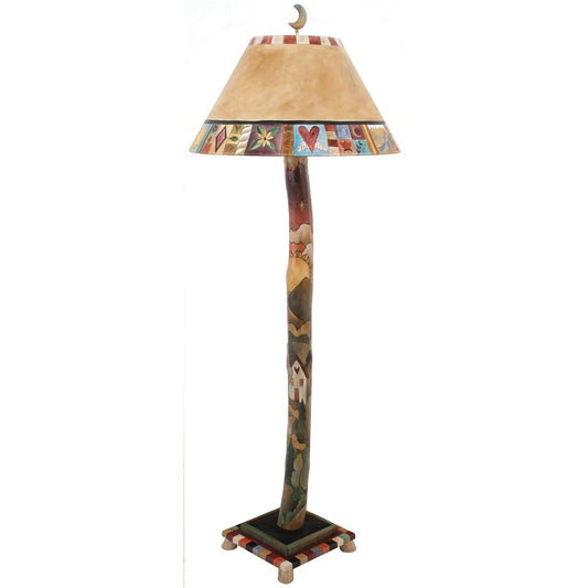 Log Floor Lamp