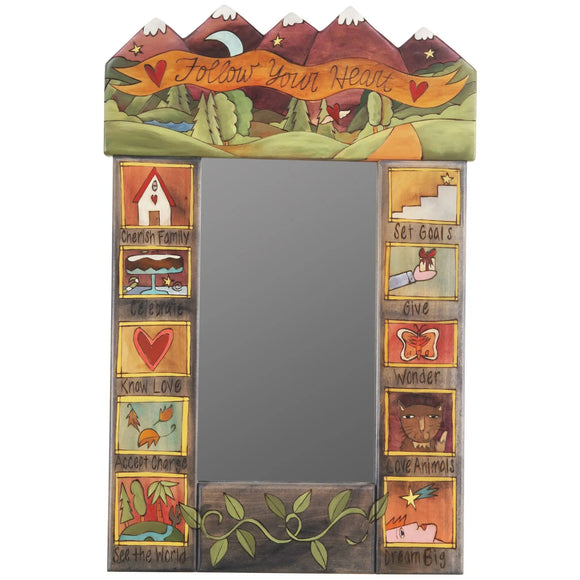 Sticks Mountain Top Mirror MIR049, MIR052-S310552, Artistic Artisan Designer Mirrors