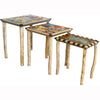 Sticks Nesting Tables END007 D72342a, Artistic Artisan Designer Tables