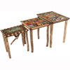 Sticks Nesting Tables END007 S315091a, Artistic Artisan Designer Tables