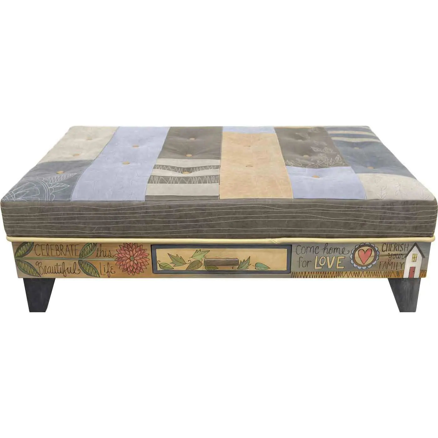 Ottoman with Storage Drawer  OTT008 013938