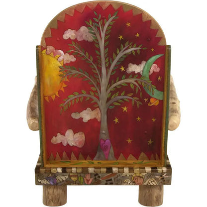Overstufffed Leather Chair by Sticks CHR032-D09579, Artistic Artisan Designer Seating and Chairs