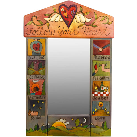 Sticks Peaked Standard Mirror-MIR001, MIR002-D7988, Artistic Artisan Designer Mirrors