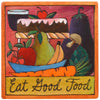 Sticks Plaque Eat Good Food PLQ001-D73914, Artistic Artisan Designer Plaques Wall Art With Inspiration Words, Phrases, and Sayings