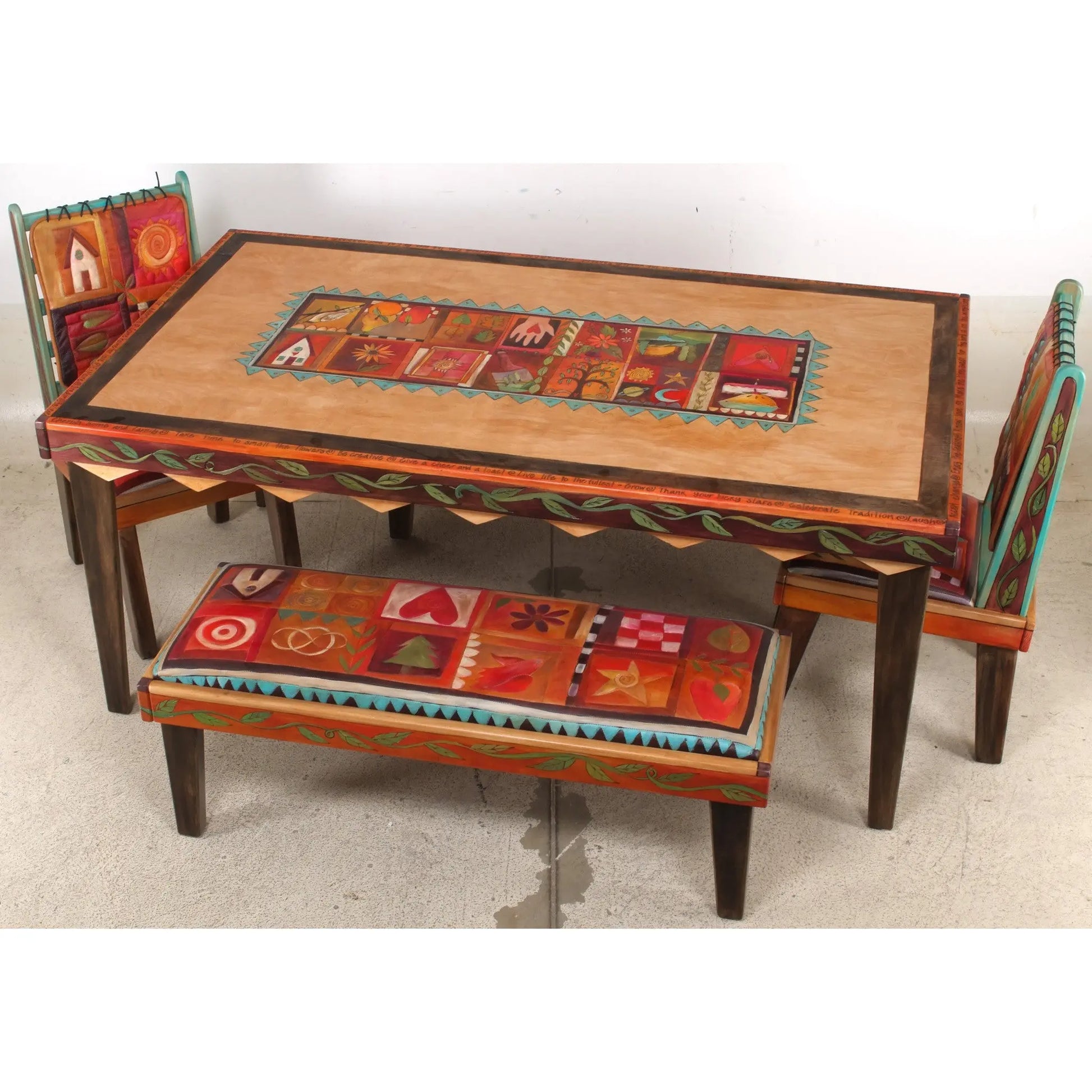 Sticks Rectangular Dining Sticks Rectangular DiningTable with Milled Legs DIN008, DIN10, DIN017, DIN019-S32541, Artistic Artisan Designer Tables