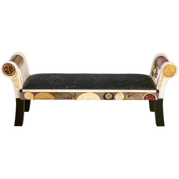 Sticks Roll Arm Bench BEN050-D75212, Artistic Artisan Designer Benches