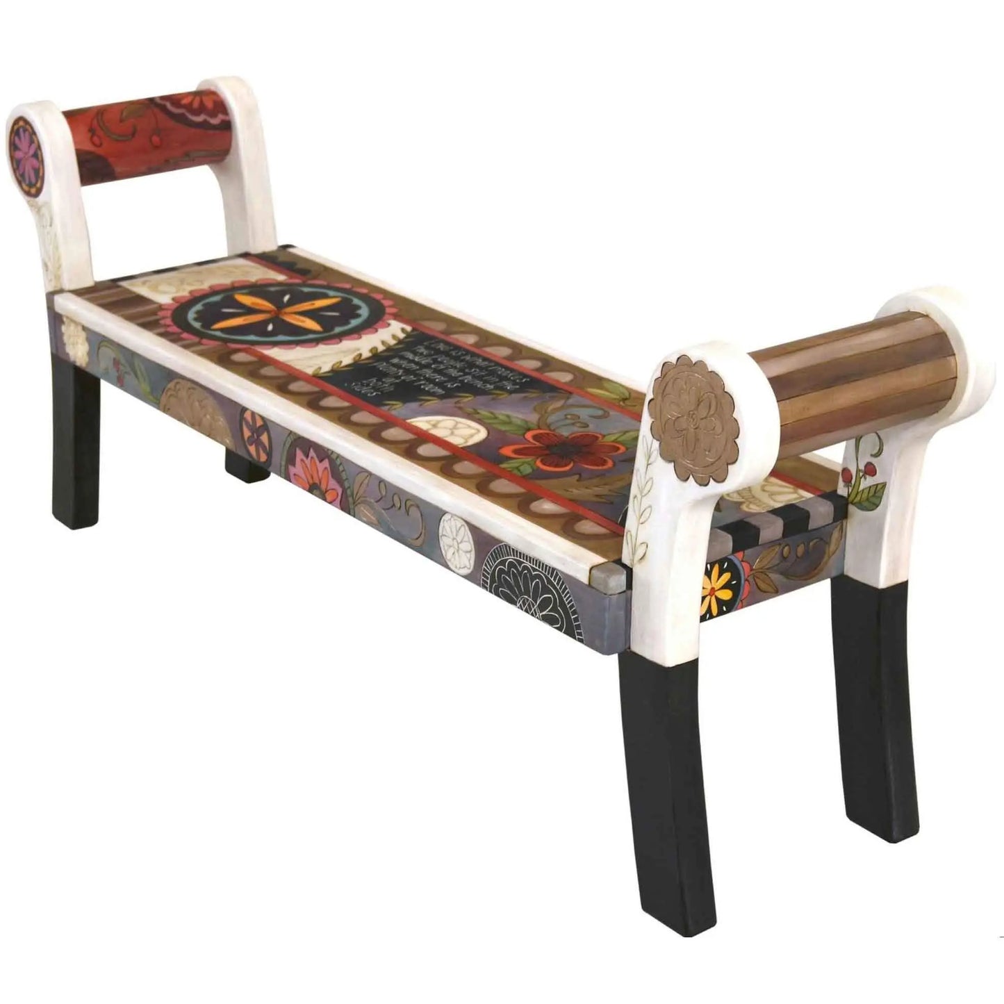 Rolled Arm Bench  BEN053 1