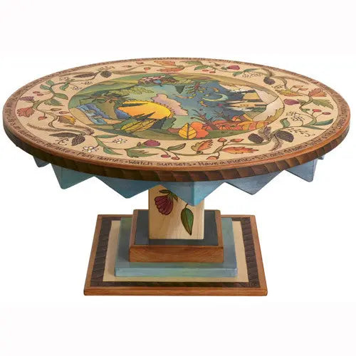 Sticks Round Coffee Table CBT032 D77063, Artistic Artisan Designer Tables