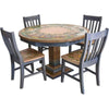 Sticks Round Dining Table With Pops Chairs DIN032 DIN034 DIN036 CHR800 DIN038 12975 Artistic Artisan Designer Dining Tables