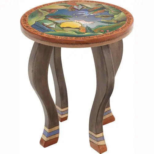 Sticks Round End Table END002 D78194, Artistic Artisan Designer Tables