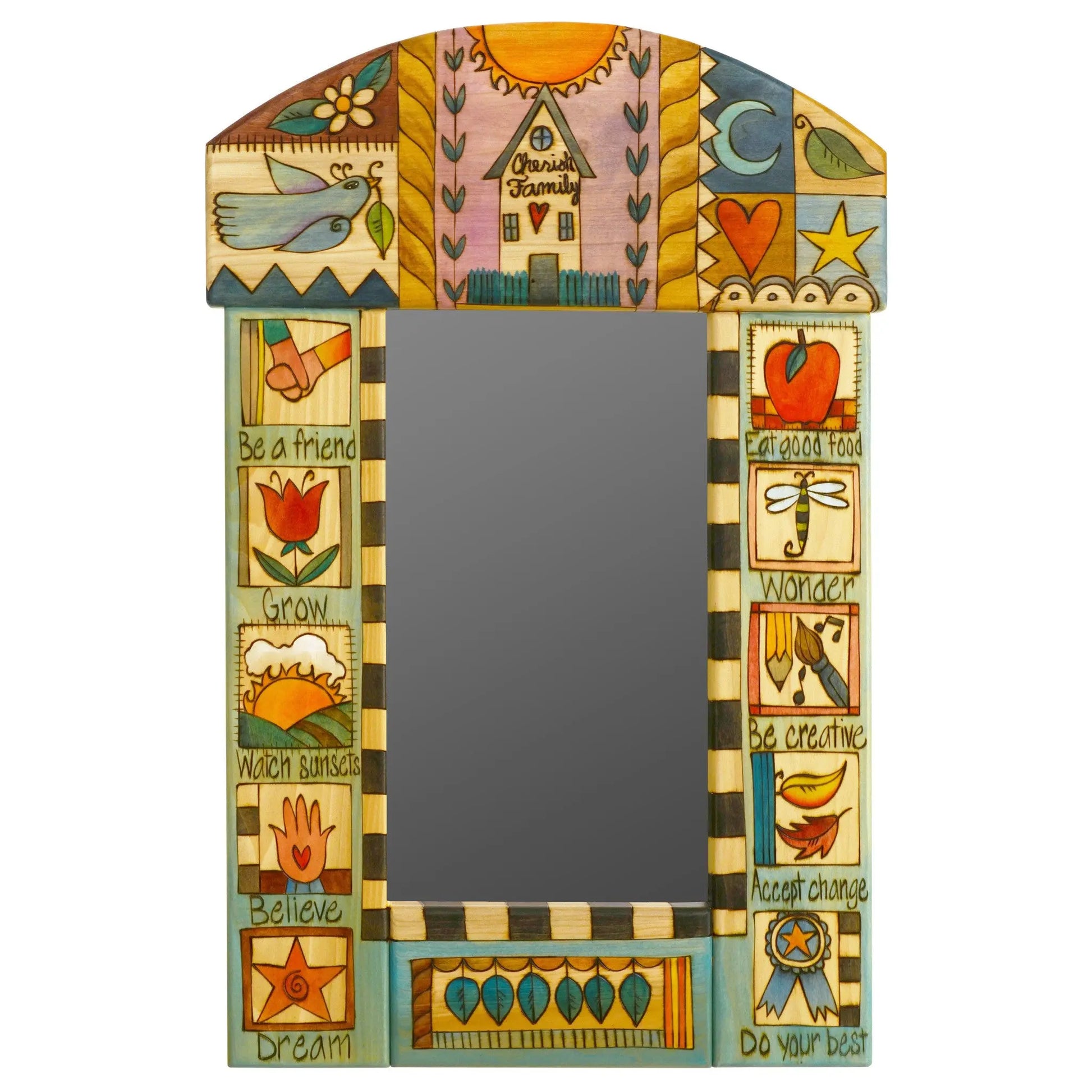 Sticks Rounded Standard Mirror MIR050, MIR053-D71320, Artistic Artisan Designer Mirrors