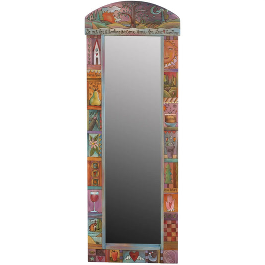 Rounded Wall Mount Wardrobe Mirror  MIR046-S310532