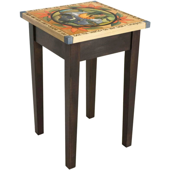 Sticks Small Square End Table END016 00711 Artistic Artisan Designer End Tables