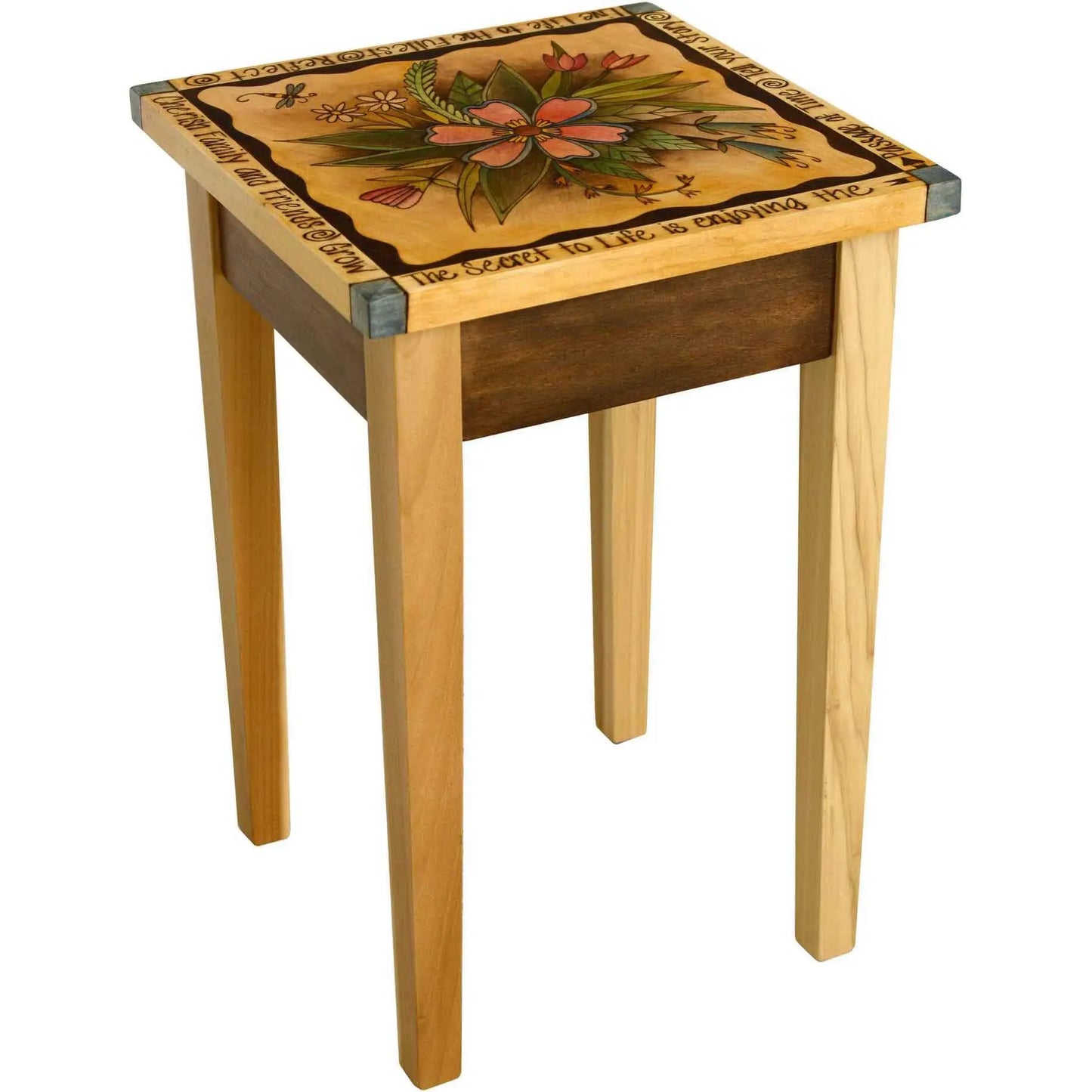 Sticks Small Square End Table END016 01033 Artistic Artisan Designer End Tables