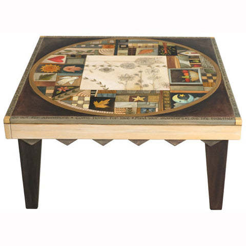 Sticks Square Coffee Table CBT009 D77812, Artistic Artisan Designer Tables