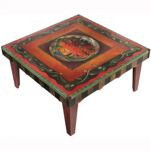 Sticks Square Coffee Table CBT009 S311868, Artistic Artisan Designer Tables