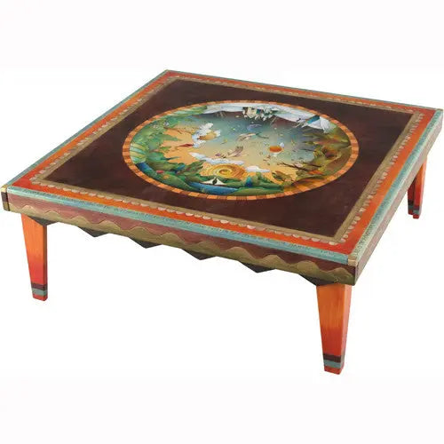 Sticks Square Coffee Table CBT009 S34385, Artistic Artisan Designer Tables