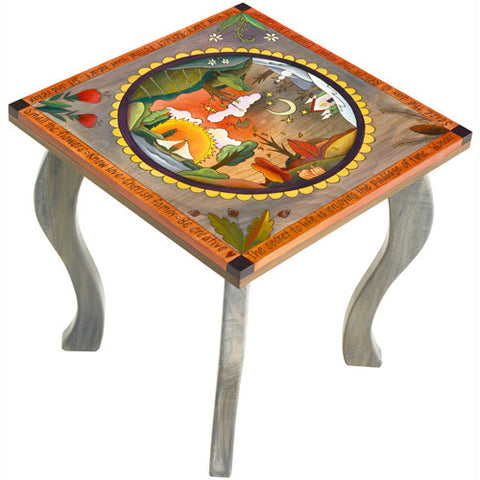 Sticks Square End Table END006 D7223, Artistic Artisan Designer Tables
