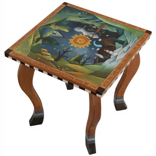 Sticks Square End Table END006 S312834, Artistic Artisan Designer Tables