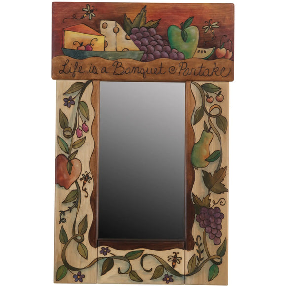 Sticks Square Topped Standard Mirror MIR051, MIR054-S39186, Artistic Artisan Designer Mirrors