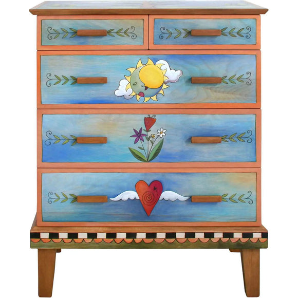 Sticks Tall Dresser DRS002 13064 Artistic Artisan Designer Dressers