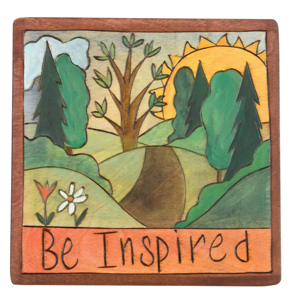 Sticks Be Inspired Plaque PLQ001-D700061, Artistic Artisan Designer Plaques Wall Art With Inspiration Words, Phrases, and Sayings