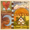 Sticks Plaque Quilt Style PLQ001-D70326, Artistic Artisan Designer Plaques Wall Art With Inspiration Words, Phrases, and Sayings
