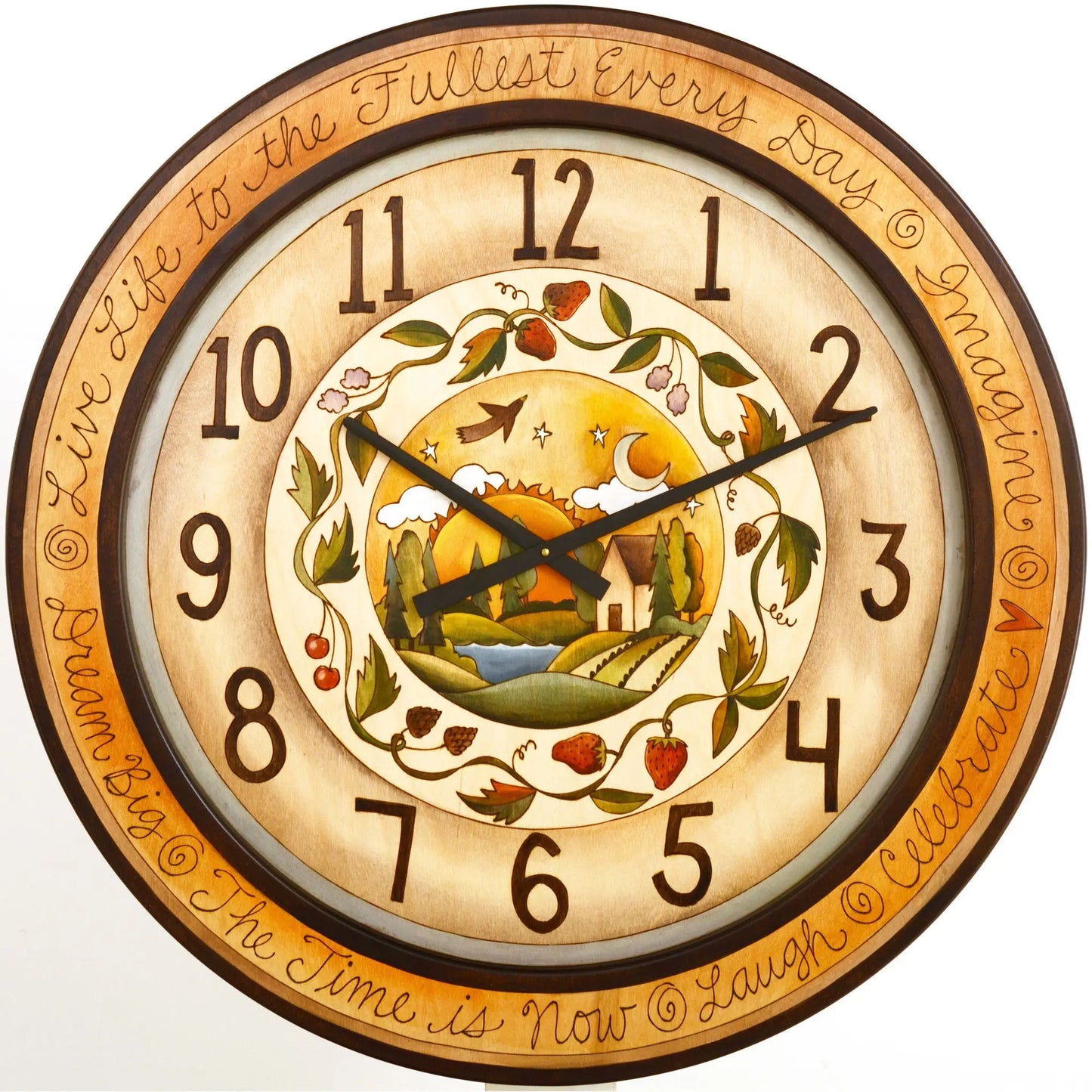 Sticks Round Wall Clock CLK007, CLK014, CLK015, D71292, Artistic Artisan Designer Clocks