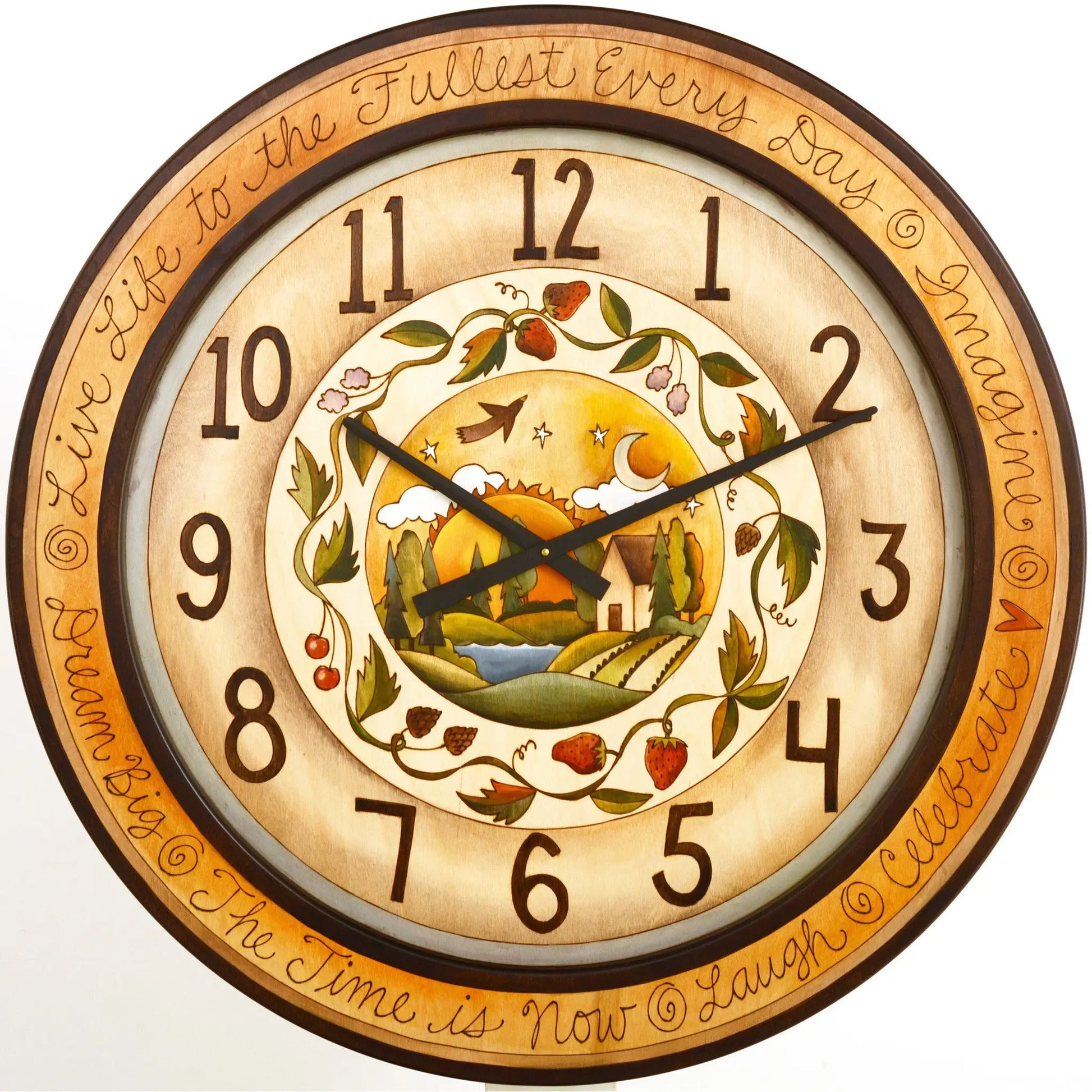 Sticks Round Wall Clock CLK007, CLK014, CLK015, D71292, Artistic Artisan Designer Clocks