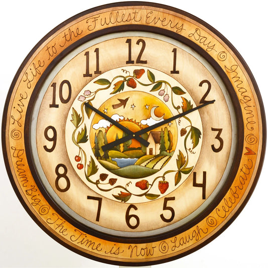 Sticks Round Wall Clock CLK007, CLK014, CLK015, D71292, Artistic Artisan Designer Clocks