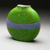 Strata Series in Green Handblown Glass Vase by Thomas Spake Studios Artisan Handblown Art Glass Vases