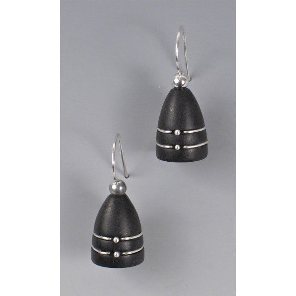 Suzanne Linquist Red Circle Metals Earrings 12E30, Artistic Artisan Designer Jewelry