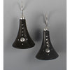 Suzanne Linquist Red Circle Metals Earrings 12E33, Artistic Artisan Designer Jewelry