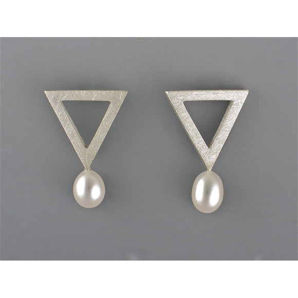Suzanne Linquist Red Circle Metals Earrings 7E25, Artistic Artisan Designer Jewelry