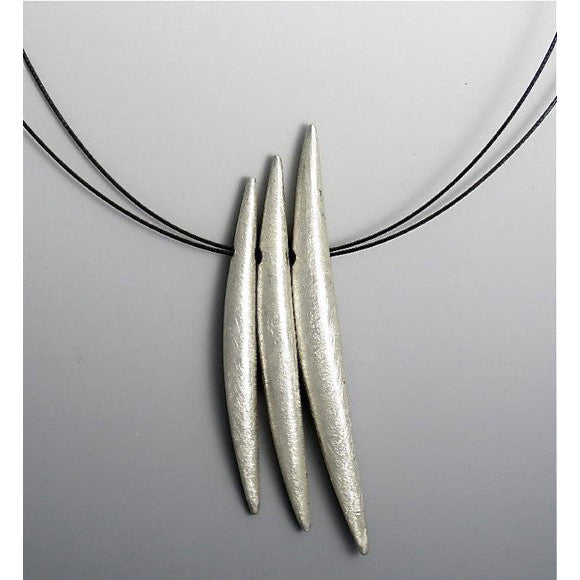 Suzanne Linquist Red Circle Metals Necklace 5N7, Artistic Artisan Designer Jewelry