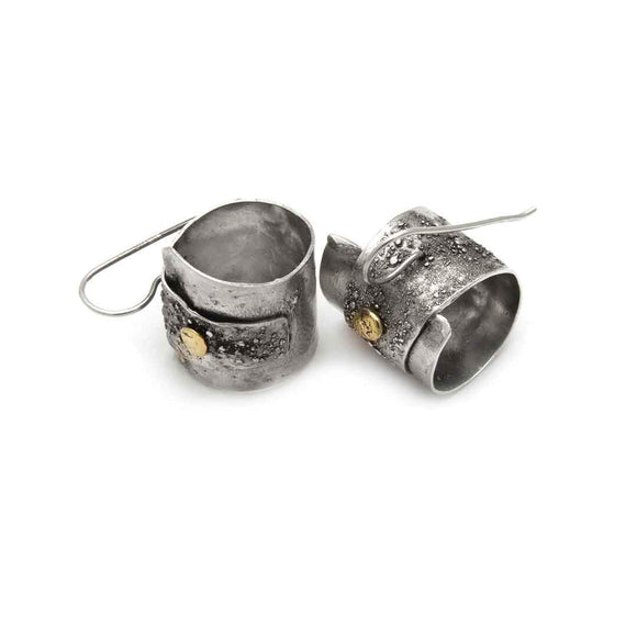 Tamara Kelly Designs Reticulated Hoop Earring TKLE15 Wearable Art Jewelry
