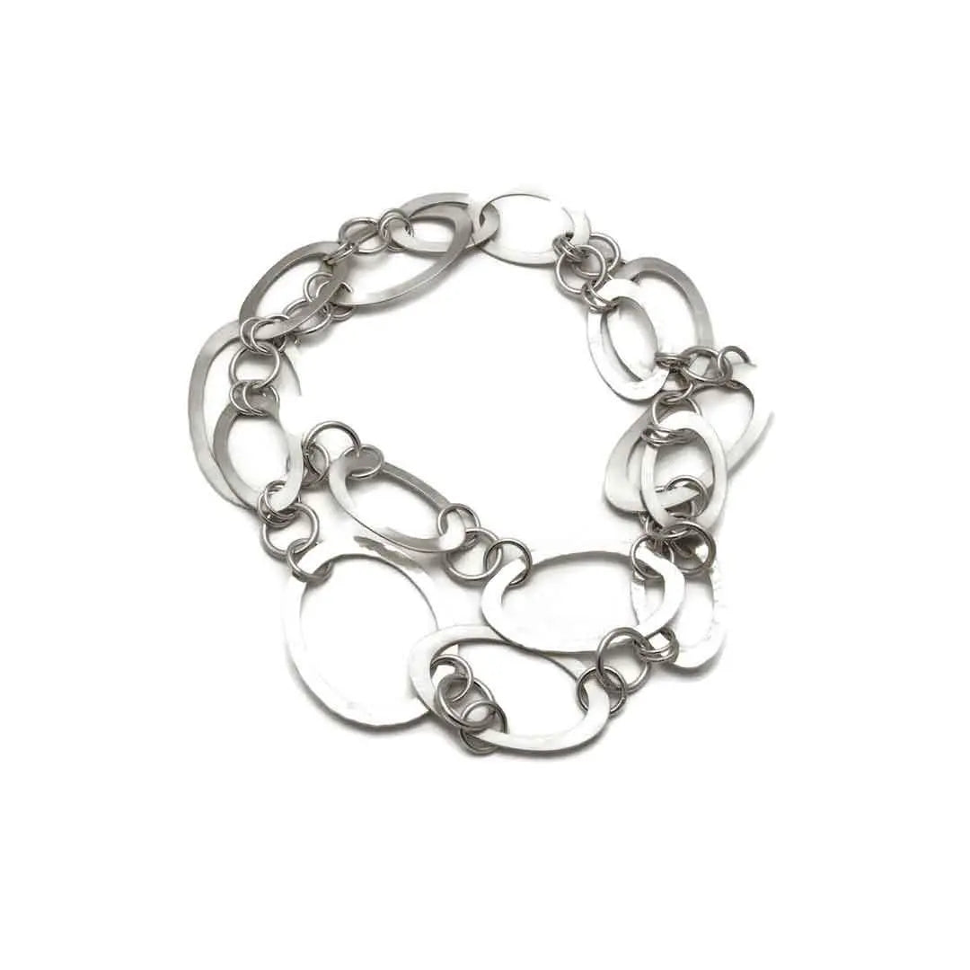 Tamara Kelly Designs Sterling Silver Chain Two Ways Necklace TKLC1 Wearable Art Jewelry